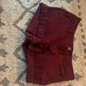Aeropostale short shorts maroon